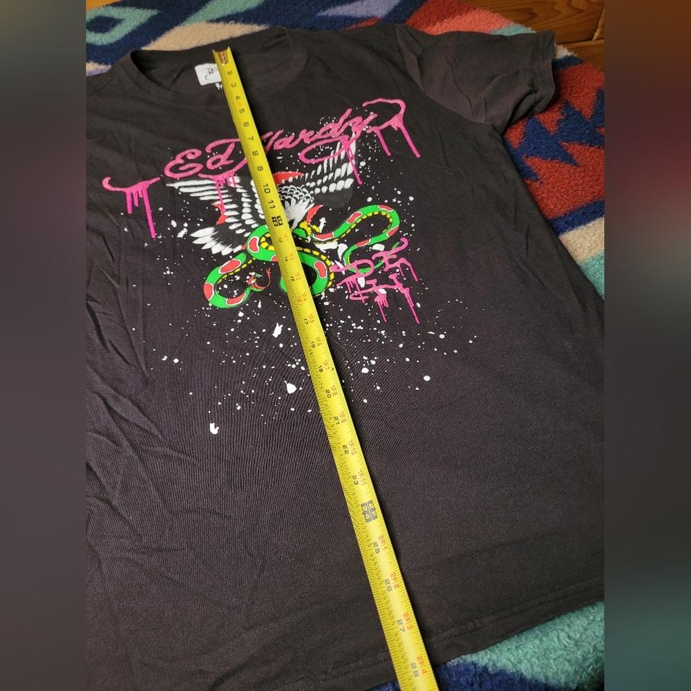 Don Ed Hardy Designs Eagle Snake T Shirt Size Large Tattoo Graffiti Black - Picture 7 of 7